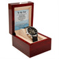 Dad-Held My Hand Men's Openwork Watch