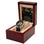 For Him - Happy Holidays Openwork Watch