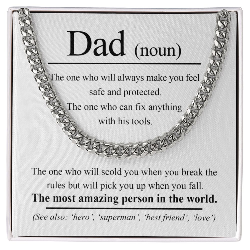 Dad-Noun Cuban Link Chain
