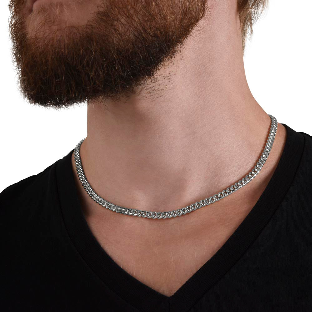 Dad-Hero Of My Childhood Cuban Link Chain