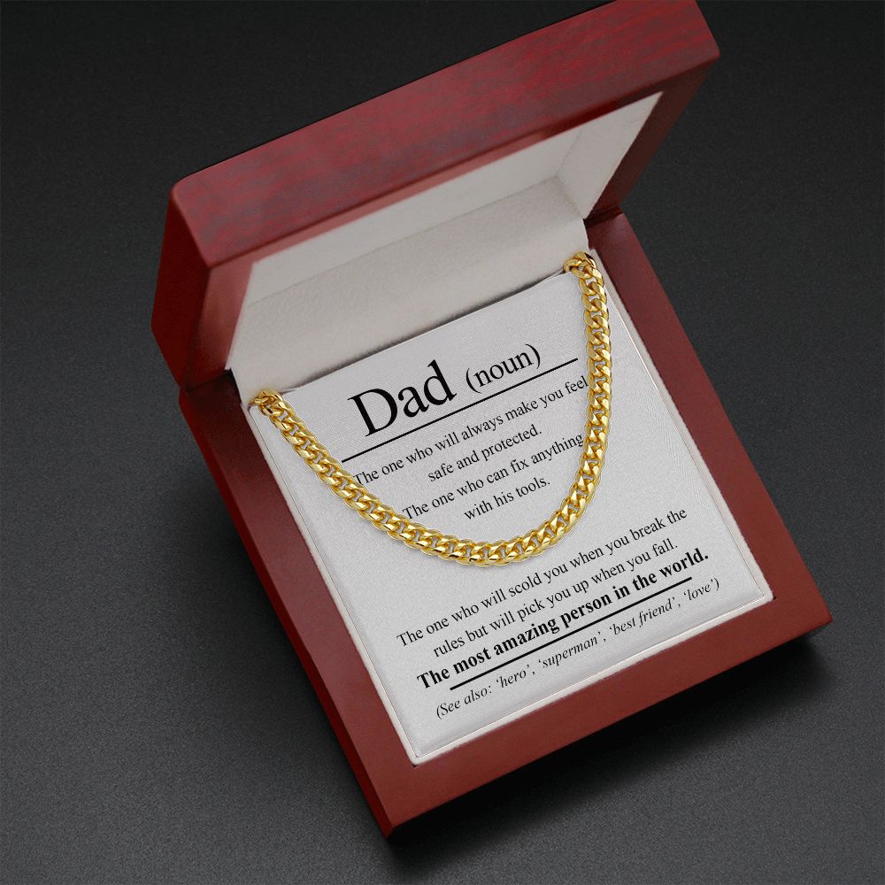 Dad-Noun Cuban Link Chain