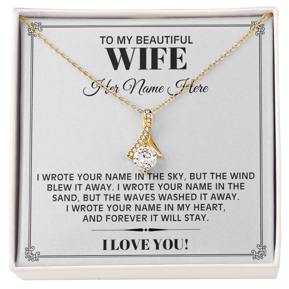 I Wrote Your Name - Alluring Beauty Necklace