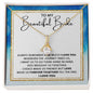 Bride-Hand in Hand Alluring Beauty Necklace