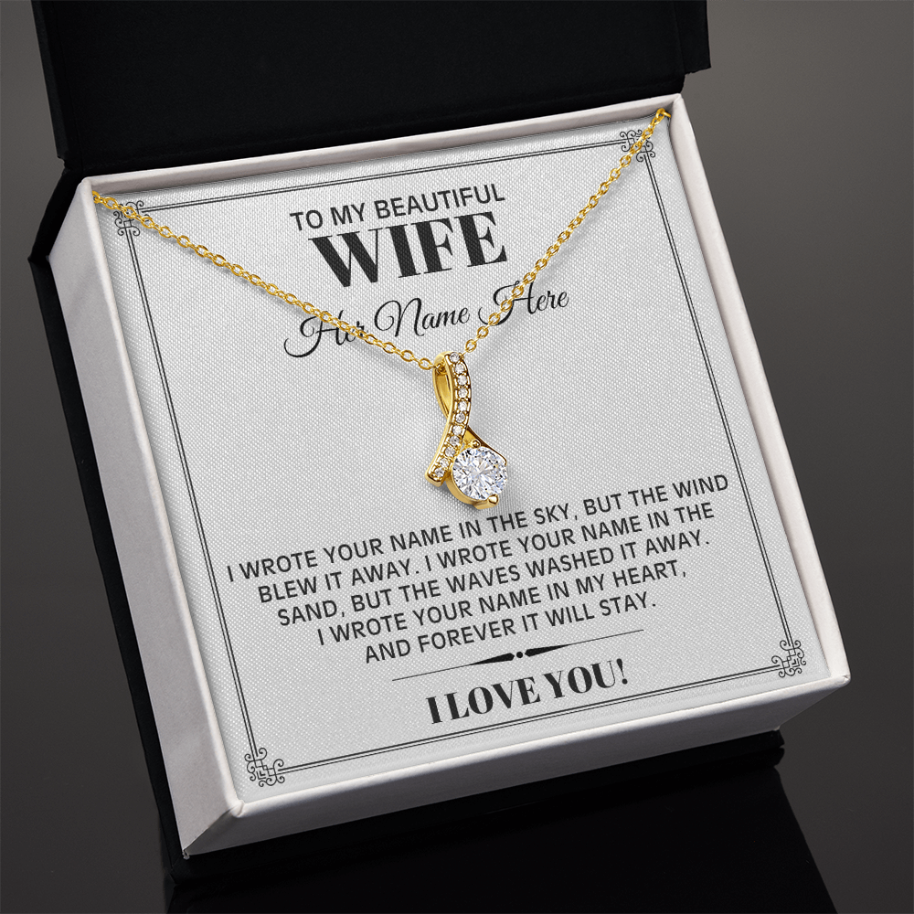 I Wrote Your Name - Alluring Beauty Necklace