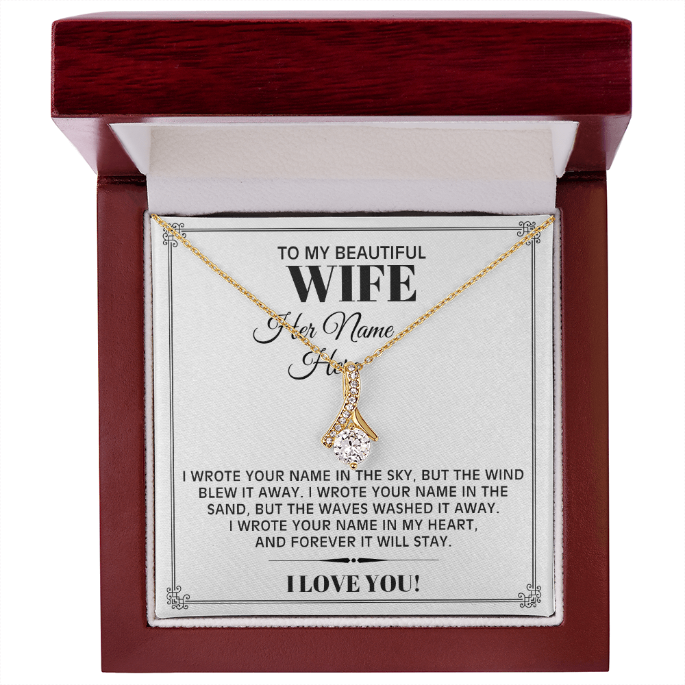 I Wrote Your Name - Alluring Beauty Necklace