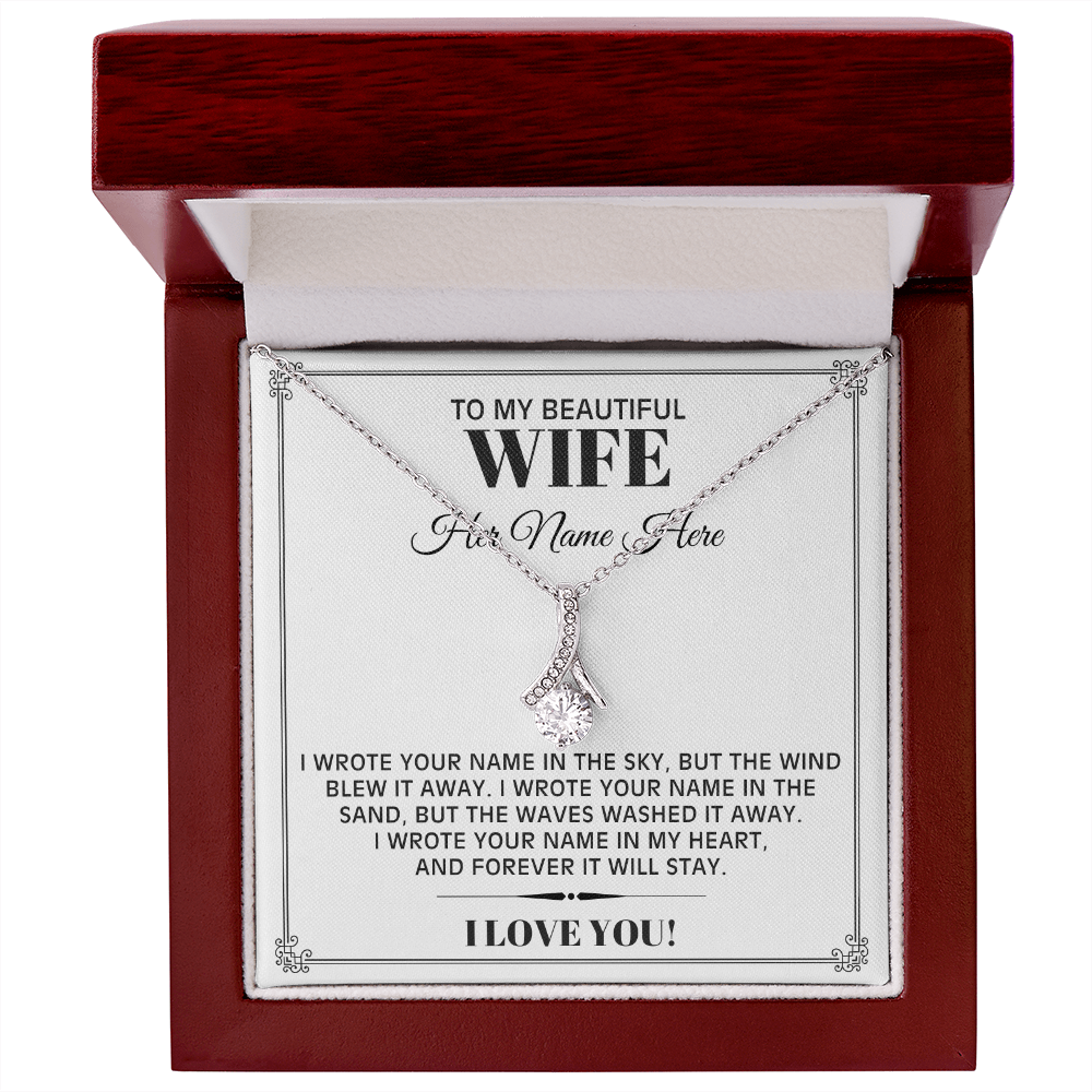 I Wrote Your Name - Alluring Beauty Necklace