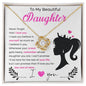 Daughter - Believe In Yourself Love Knot Necklace