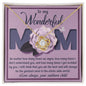 Mom - The Greatest Mom Love Knot Necklace