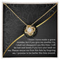 Girlfriend - Turn Your Back Love Knot Necklace