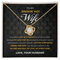Wife-One & Only Love Knot Necklace