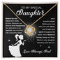 Daughter - Reach For The Stars Love Knot Necklace