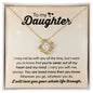 Daughter - I Carry You Love Knot Necklace