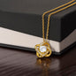 Wife - Love Too Much Love Knot Necklace