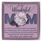 Mom - The Greatest Mom Love Knot Necklace