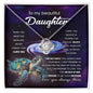 Daughter-Turtle Galaxy Love Knot Necklace