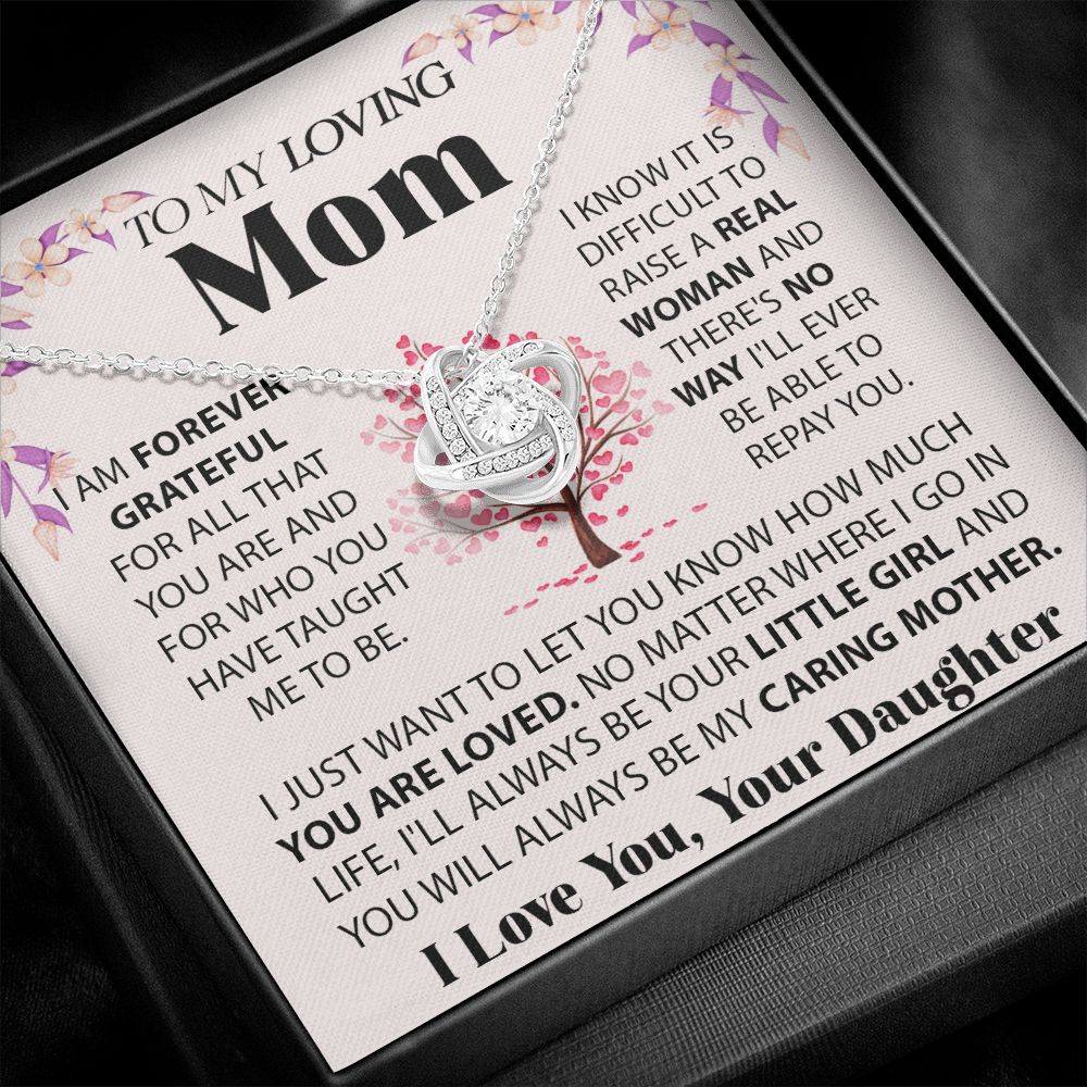 Mom-My Loving Mom Love Knot Necklace