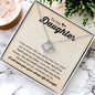 Daughter - I Carry You Love Knot Necklace