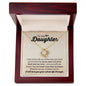Daughter - I Carry You Love Knot Necklace