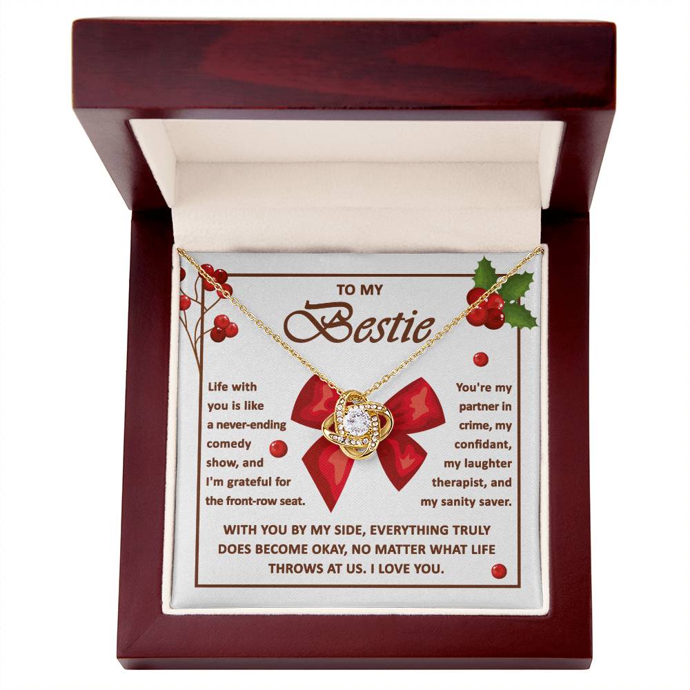Best Friend - Life With You Love Knot Necklace