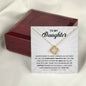 Daughter - Spend More Time Love Knot Necklace