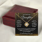 Daughter-Always Love You Love Knot Necklace