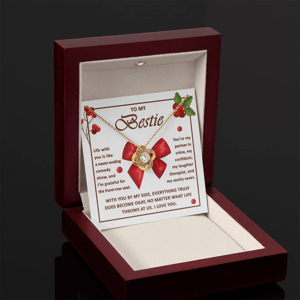 Best Friend - Life With You Love Knot Necklace