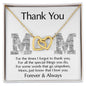 Mom - Thank You Interlocking Hearts Necklace