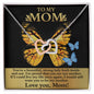 Mom - Strong Lady Interlocking Hearts Necklace