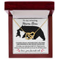 Mom - Not Telling Dad Interlocking Hearts Necklace