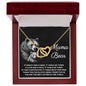 Mom - In Your Arms Interlocking Hearts Necklace