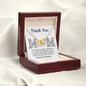 Mom - Thank You Interlocking Hearts Necklace