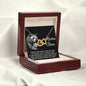 Mom - In Your Arms Interlocking Hearts Necklace