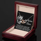 Mom - In Your Arms Interlocking Hearts Necklace