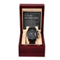 Husband-To My Future Husband Black Chronograph Watch
