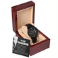 Husband- Blessing Black Chronograph Watch