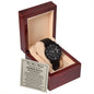 My Man-Promise Watch Black Chronograph Watch