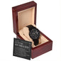 Husband-To My Future Husband Black Chronograph Watch