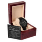 Husband-To My Future Husband Black Chronograph Watch