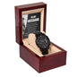 Husband- Blessing Black Chronograph Watch