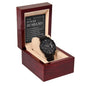 Husband-To My Future Husband Black Chronograph Watch