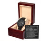 Husband-To My Future Husband Black Chronograph Watch