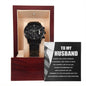 Husband- Blessing Black Chronograph Watch