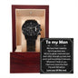 Husband-Been Together Black Chronograph Watch