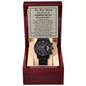 My Man-Promise Watch Black Chronograph Watch