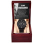 Husband- Blessing Black Chronograph Watch