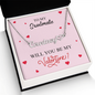 To My Soulmate - Be My Valentine - Heart Name Necklace