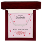 To My Soulmate - Be My Valentine - Heart Name Necklace