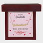 To My Soulmate - Be My Valentine - Heart Name Necklace