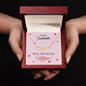To My Soulmate - Be My Valentine - Heart Name Necklace