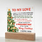 Wife - First Time Acrylic Square Plaque